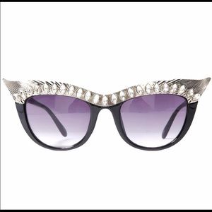 BACK in STOCK!!!   PERVERSE Nefertiti RHINESTONE Cat-Eye SUNGLASSES